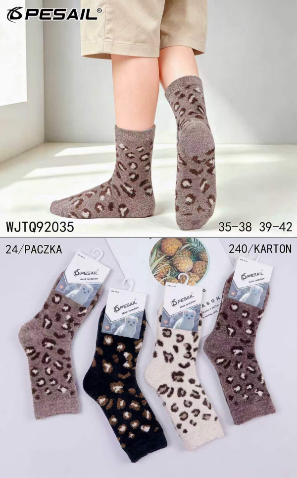 Skarpety damskie Roz 35-42, Mix kolor Paczka 40 szt